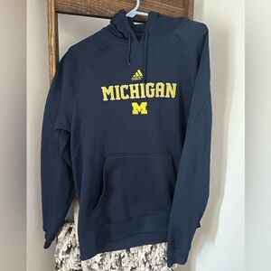 Adidas Men's Blue Michigan Hoodie